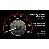 Car Speedometer Against Black Background