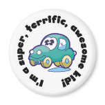 Car Super Terrific Awesome Kid Refrigerator Magnets