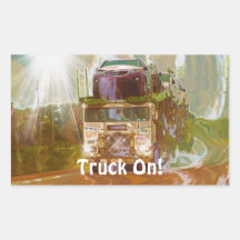 Car-Transporter 2 Big Rig Trucker Sticker Series