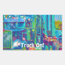 Car-Transporter Big Rig Trucker Sticker Series