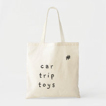 "car trip toys" , the tote bag