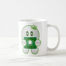 Caractère mignon VERT de PersonalizeTHINK Mug À Café