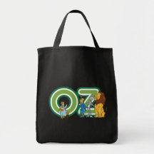 Caractères vintages et lettres de magicien d'Oz Sacs