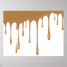 Caramel Drip Print