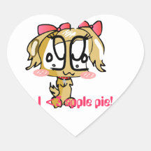 CaramelStar luvs apple pie sticker.