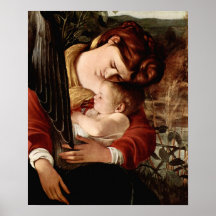 Caravaggio-Resting on the Flight into Egypt Posters
