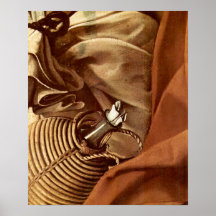 Caravaggio-Resting on the Flight into Egypt Posters