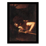 Caravaggio St John The Baptist At The Well Post Cards