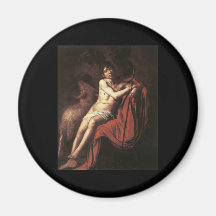 Caravaggio St John The Baptist Magnets