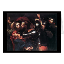 Caravaggio Taking Of Christ Card