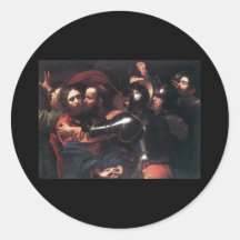 Caravaggio Taking Of Christ Sticker