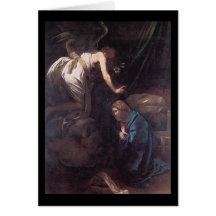 Caravaggio The Annunciation Greeting Cards