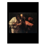 Caravaggio The Incredulity Of Saint Thomas Postcard
