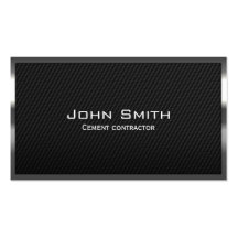 Carbon Fiber Cement Contractor Business Card