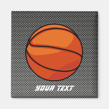 Carbon Fibre look Basketball Fridge Magnet