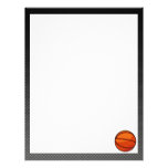 Carbon Fibre look Basketball Personalized Letterhead