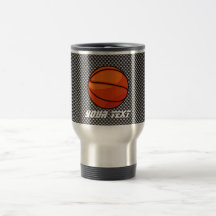 Carbon Fibre look Basketball Mug