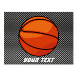 Carbon Fibre look Basketball Postcard