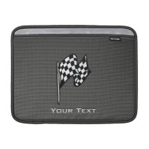 Carbon Fibre look Chequered Flag MacBook Air Sleeve