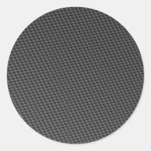 Carbon Fibre Material Round Stickers