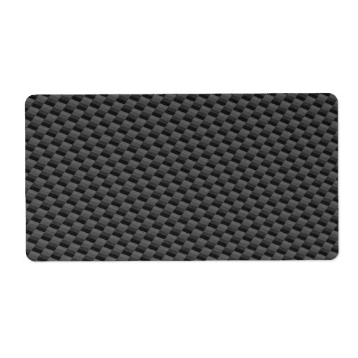 Carbon Fibre Material Shipping Label