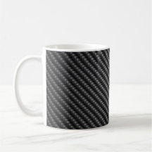 Carbon Fibre Pattern Mugs