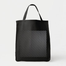 Carbon Fibre Pattern Tote Bags