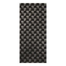 Carbon Fibre Texture Personalized Rack Card