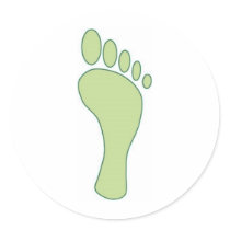 Carbon FootPrint Green Sticker