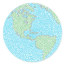 Carbon Footprint Round Stickers