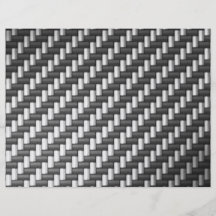 Carbonfiber Carbon Fibre (faux) Full Color Flyer
