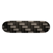Carbonfiber Pattern Chequered Skate Board Decks