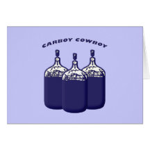 Carboy Cowboy Greeting Card