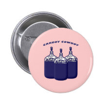 Carboy Cowboy Pinback Buttons