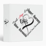 Carcinoid Cancer Faith Hope Love Butterfly Binder