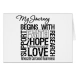 Carcinoid Cancer My Journey Begins With FAITH Greeting Cards