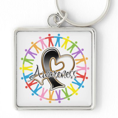 Carcinoid Cancer Unite in Awareness Keychains by giftsforawareness
