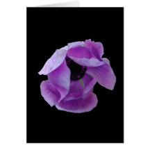 Card, A Perfect Purple Poppy # 1