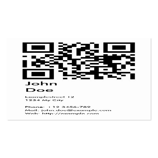 Card (address, phone, email, web) business card template