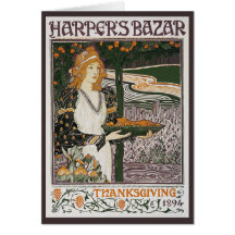 Card: Art Nouveau - L.Rhead - Thanksgiving