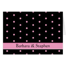 Card: Black w/Pink Dots