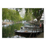 Card: Boats, Canal, Lake Annecy, France