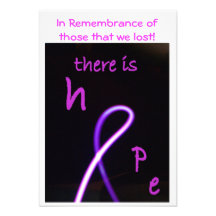 Card - breast cancer awareness personalized announcements