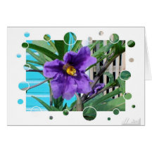 Card bubblie flower