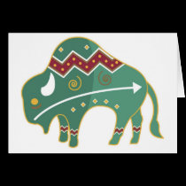 Card Buffalo Image Native American cards