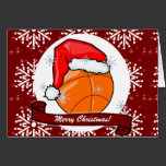Card - Decorative Santa Basketball cards