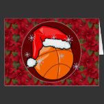 Card - Decorative Santa Basketball cards