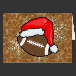 Card - Decorative Santa Football cards