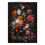 Card Famous Artists Vintage Art floral Vase