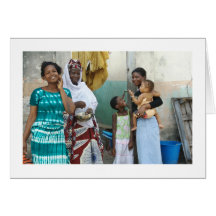 Card, "Five Girls and Women"